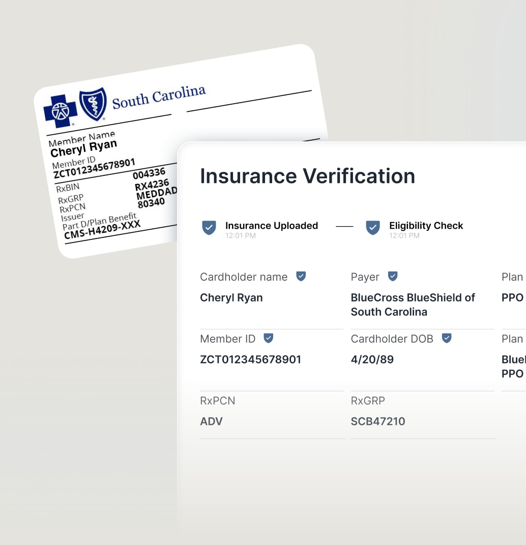 Berry insurance card collection workflow