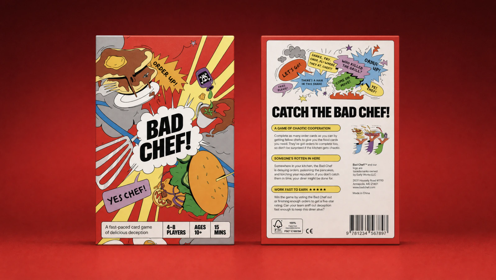 Bad Chef game box and cards