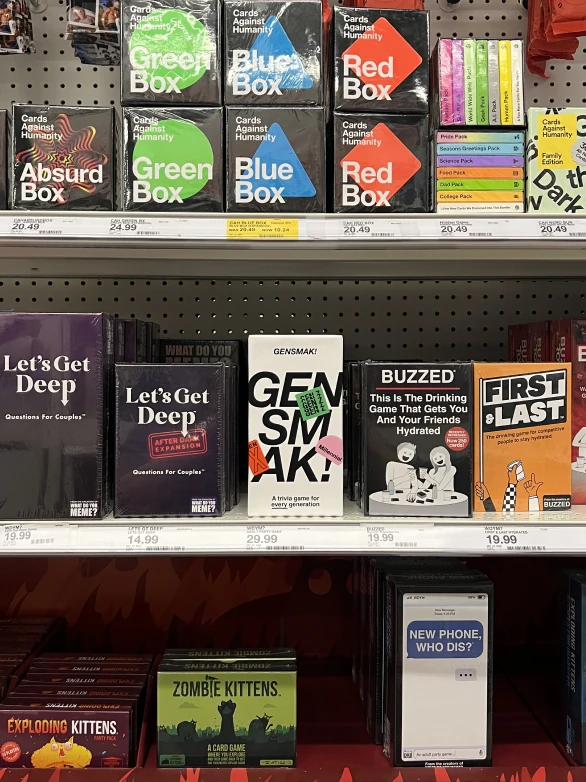 GENSMAK! displayed in a game shop